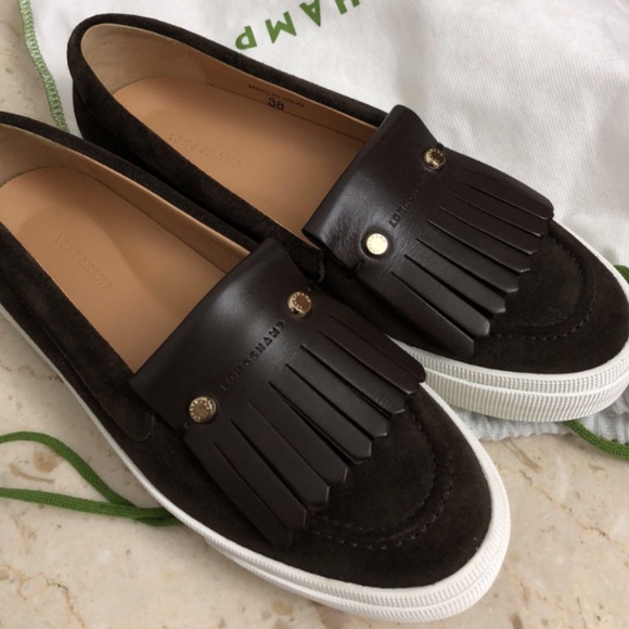 Longchamp Shoes - Longchamp Black Penelope Fantaisie Moccasin